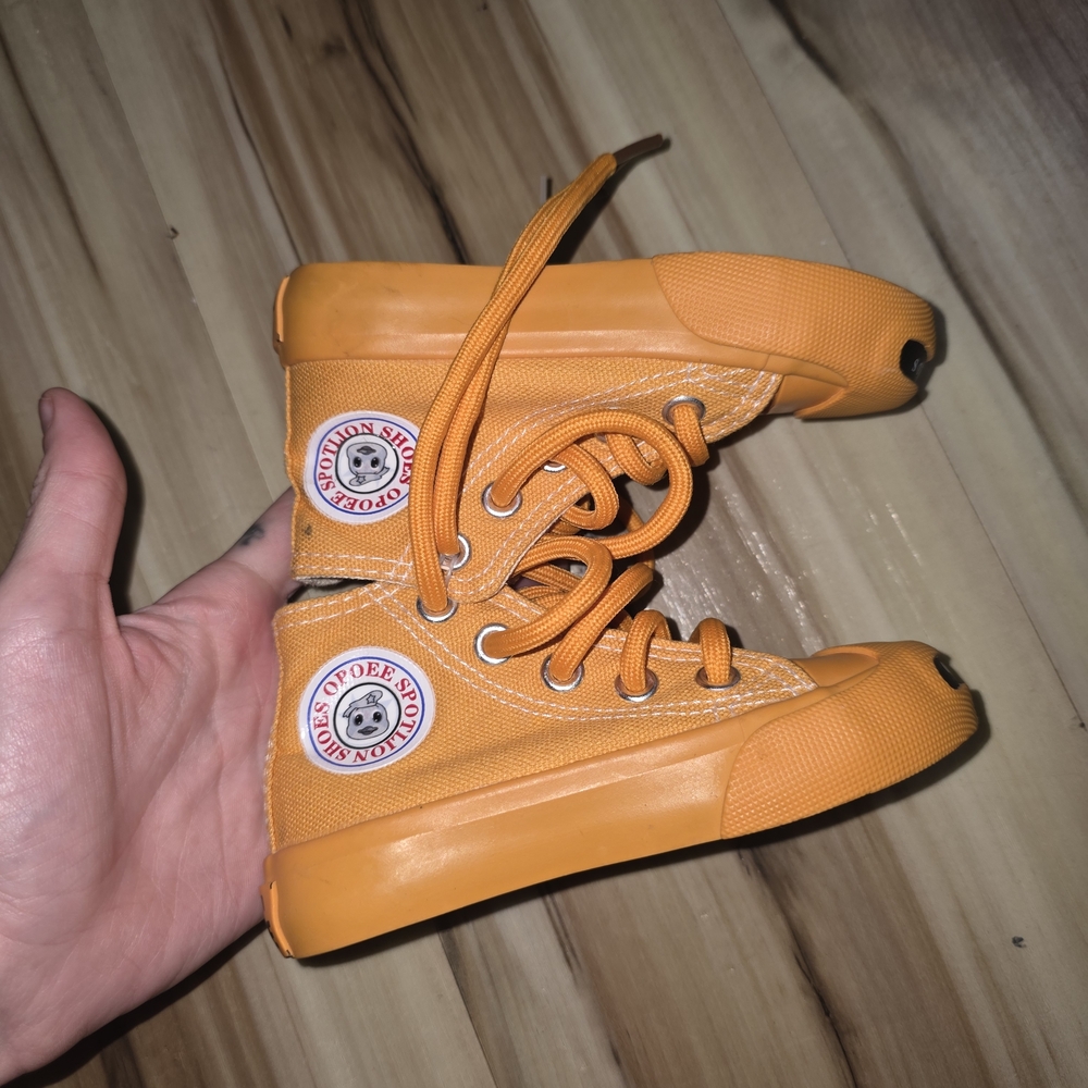 Vibrant Orange Kids Sneakers